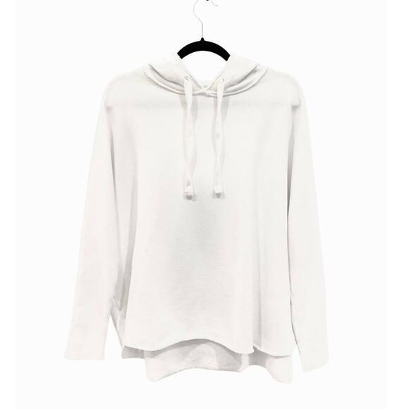 Frank & Eileen Kane Caplet Hoodie Triple Fleece In White Size XS Top - Picture 2 of 12